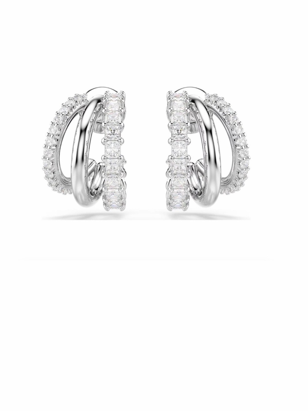 Swarovski Hyperbola Hoop Earrings - Picture 8 of 8